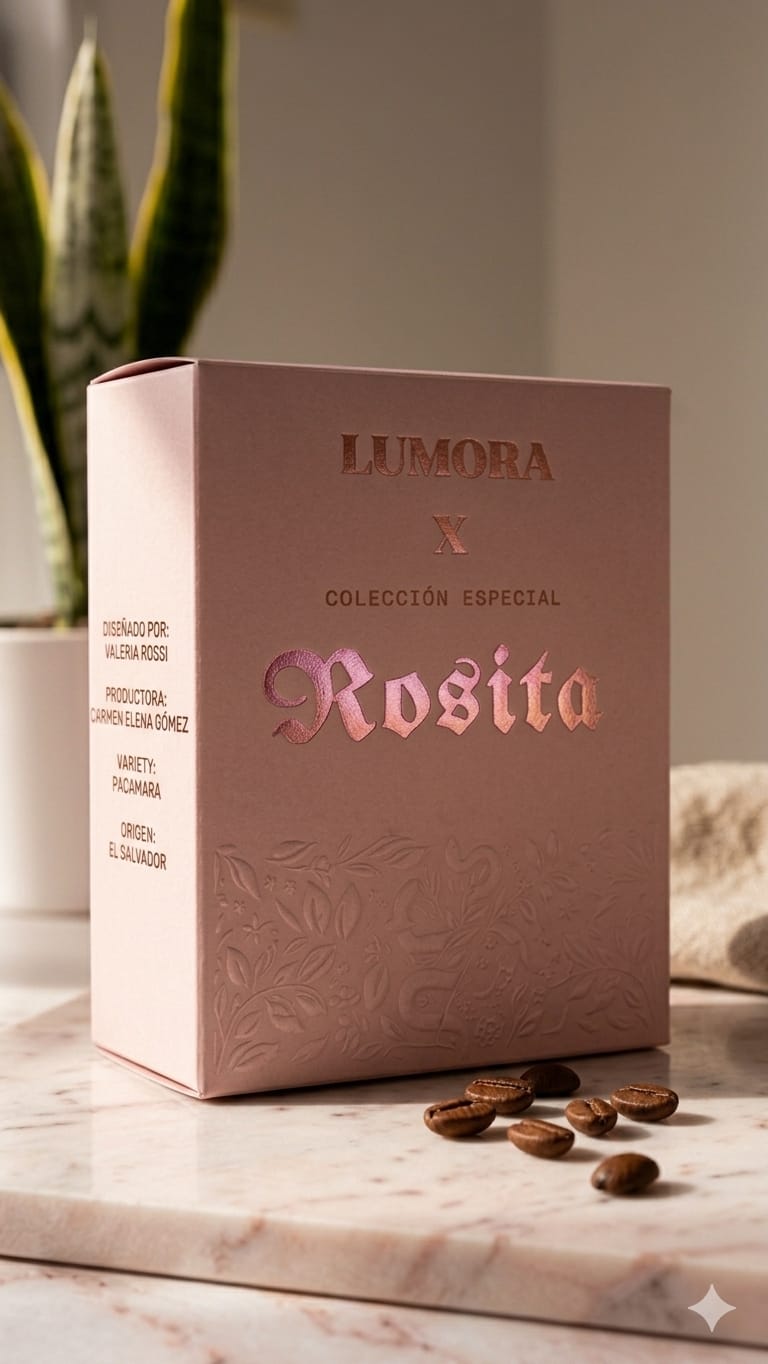 Rosita — caja sobre mármol